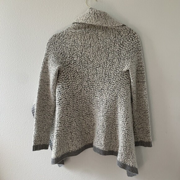 Yellow Bird Anthropologie Size XS Gray Wool Blend Open Front Cardigan Sweater - Picture 3 of 5